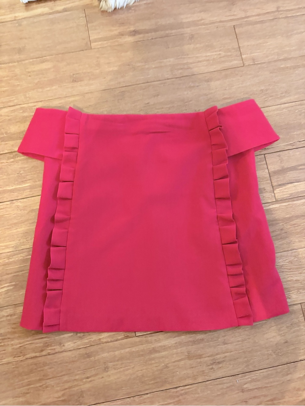 Ba&sh Red Off the Shoulder Top - Size 0